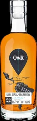 Bouteille de spiritueux : Single Origin, Single Cask Rum de la marque Uitvlugt