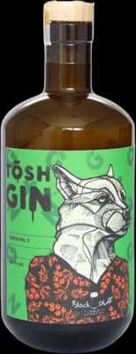 Bouteille de spiritueux : Black Stuff Gin de la marque Tōsh