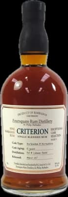 Bouteille de spiritueux : Exceptional Cask Selection V Criterion de la marque Foursquare