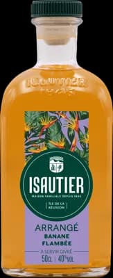 Bouteille de spiritueux : Arrangé Banane Flambée de la marque Isautier