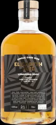 Bouteille de spiritueux : Longpond 2000 Jamaica de la marque Elizabeth Yard