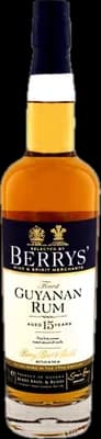 Bouteille de spiritueux : Finest Guyanan Rum de la marque Berry Bros & Rudd 
