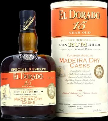 Bouteille de spiritueux : Madeira Dry Casks Finish de la marque Demerara Distillers Ltd