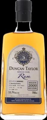 Bouteille de spiritueux : Single Cask Rum 2000 Aged 12 Years (Mount Gay Distillery) de la marque Duncan Taylor
