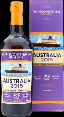 Bouteille de spiritueux : Australia 2015 de la marque Transcontinental Rum Line