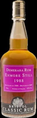 Bouteille de spiritueux : Demerara Rum Enmore Still de la marque Bristol Classic Rum