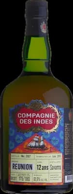 Bouteille de spiritueux : Reunion (Bottled for Germany) de la marque Compagnie des Indes
