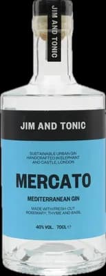 Bouteille de spiritueux : Mercato Mediterranean Gin de la marque Jim & Tonic