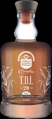 Bouteille de spiritueux : Exception TDL 20 ans de la marque Famille Ricci