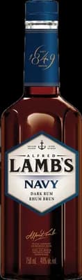 Bouteille de spiritueux : Navy Dark Rum de la marque Alfred Lamb's