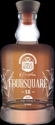 Bouteille de spiritueux : Exception Foursquare 18 ans de la marque Famille Ricci