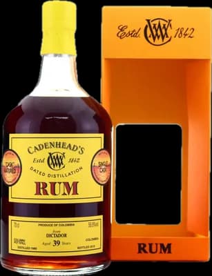 Bouteille de spiritueux : Dictador de la marque Cadenheads