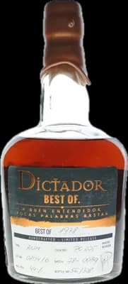 Bouteille de spiritueux : Best Of 1978 44% de la marque Dictador