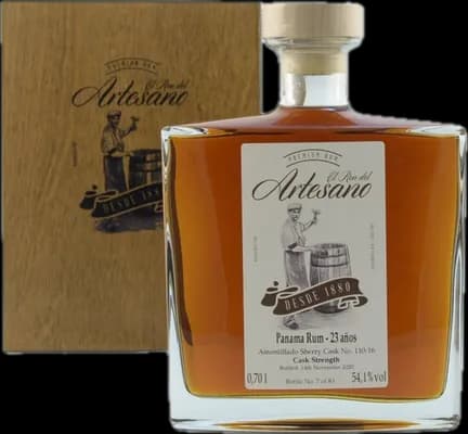 Bouteille de spiritueux : Panama Rum 23 Años de la marque El Ron del Artesano