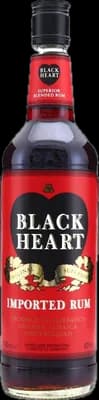 Bouteille de spiritueux : Black Heart Demerara Rum 1990s de la marque Henry White
