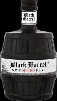 Bouteille de spiritueux : Black Barrel Navy Spiced Rum de la marque A.H. Riise