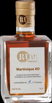 Bouteille de spiritueux : Martinique XO de la marque Rum Company