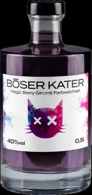 Bouteille de spiritueux : Magic Berry Gin mit Farbwechsel de la marque Böser Kater