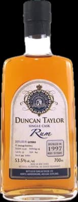 Bouteille de spiritueux : Single Cask Rum 1997 Aged 18 Years (Uitvlugt Distillery) de la marque Duncan Taylor