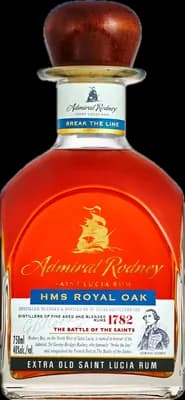 Bouteille de spiritueux : Admiral Rodney HMS Royal Oak / Extra Old de la marque Saint Lucia Distillers