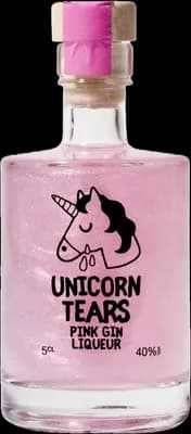 Bouteille de spiritueux : Pink Gin Liqueur de la marque Unicorn Tears