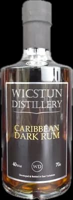 Bouteille de spiritueux : Caribbean Dark Rum de la marque Wicstun Distillery