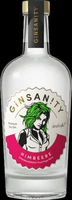 Bouteille de spiritueux : Himbeere de la marque Ginsanity