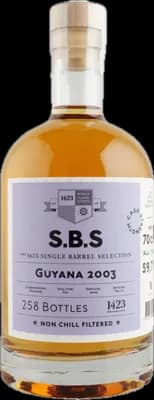 Bouteille de spiritueux : Guyana de la marque S.B.S
