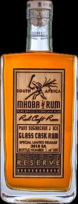 Bouteille de spiritueux : Select Reserve Glass Cask Rum 2018 EA de la marque Mhoba