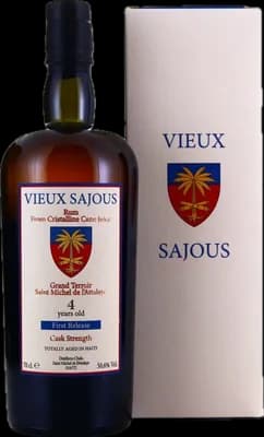Bouteille de spiritueux : Clairin Vieux Sajous - First Release de la marque Vélier