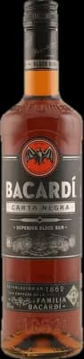 Bouteille de spiritueux : Carta Negra de la marque Bacardi