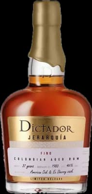 Bouteille de spiritueux : Jerarquia Fino 37 Years 1983 de la marque Dictador