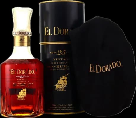 Bouteille de spiritueux : 25 Vintage de la marque Demerara Distillers Ltd