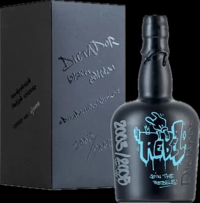 Bouteille de spiritueux : Black Edition Rebel de la marque Dictador