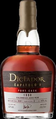 Bouteille de spiritueux : Capitulo 1 Port Cask 1998 de la marque Dictador