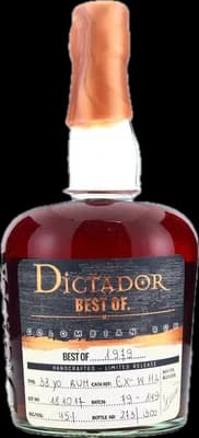 Bouteille de spiritueux : Best Of 1979 45% 38 Years de la marque Dictador