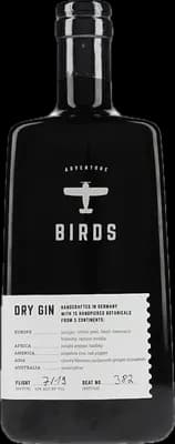 Bouteille de spiritueux : Dry Gin de la marque Birds