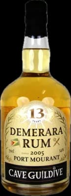 Bouteille de spiritueux : Demerara Rum de la marque Cave Guildive