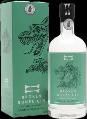 Bouteille de spiritueux : Ljubljana Dragon Gin de la marque Broken Bones