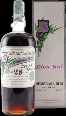 Bouteille de spiritueux : Pure Demerara Rum de la marque Silver Seal