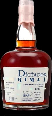 Bouteille de spiritueux : Rima I Sherry Cask 2006 de la marque Dictador