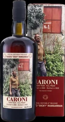 Bouteille de spiritueux : 4th Employees Basdeo „Dicky“ Ramsarran de la marque Caroni