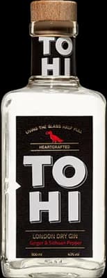 Bouteille de spiritueux : London Dry Gin - Ginger & Sichuan Pepper de la marque Tohi Gin