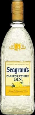 Bouteille de spiritueux : Pineapple Twisted Gin de la marque Seagram's 