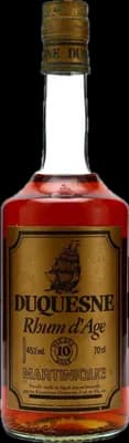 Bouteille de spiritueux : Rhum d'Age 10 ans de la marque Duquesne