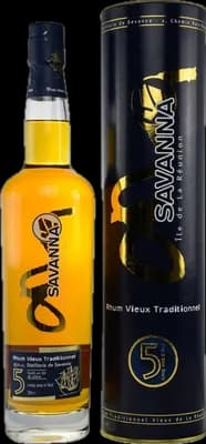 Bouteille de spiritueux : Rhum Vieux Traditionnel de la marque Savanna