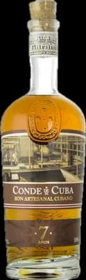 Bouteille de spiritueux : 7 Años de la marque Conde de Cuba