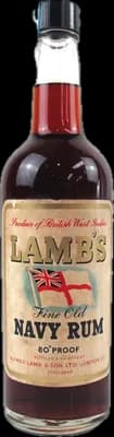 Bouteille de spiritueux : Navy Rum 1970s de la marque Alfred Lamb's