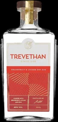 Bouteille de spiritueux : Grapefruit & Lychee Cornish Gin de la marque Trevethan