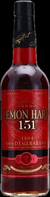 Bouteille de spiritueux : 151 Proof de la marque Lemon Hart & Son
